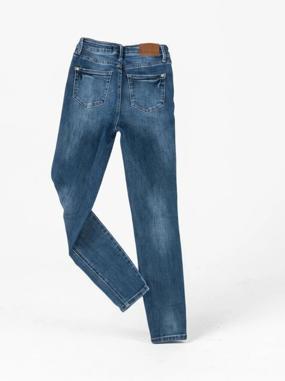 Judy Blue Medium Wash Skinny Jeans High Waisted 26 Inch Waist. - Picture 6 of 11